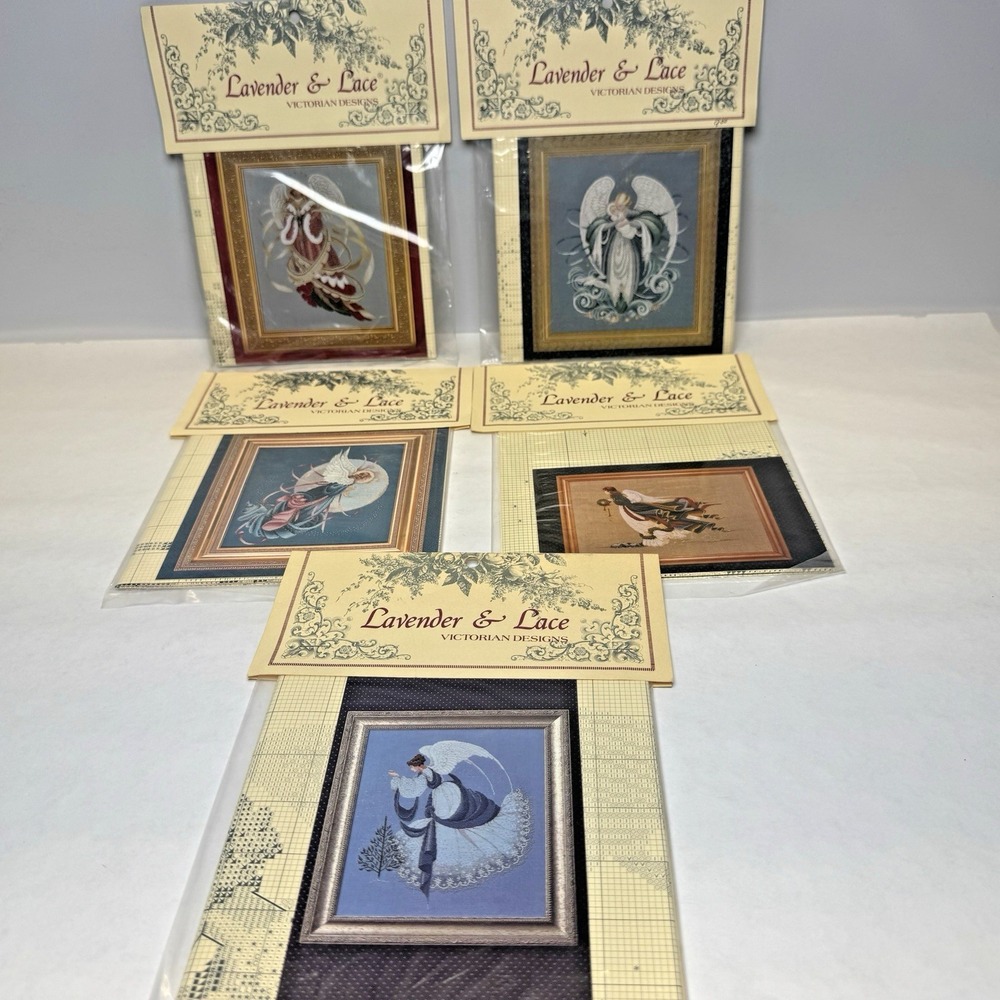 Lavender & Lace Angel Patterns Lot of 5 Freedom Blue Moon Sea Ice Christmas NEW